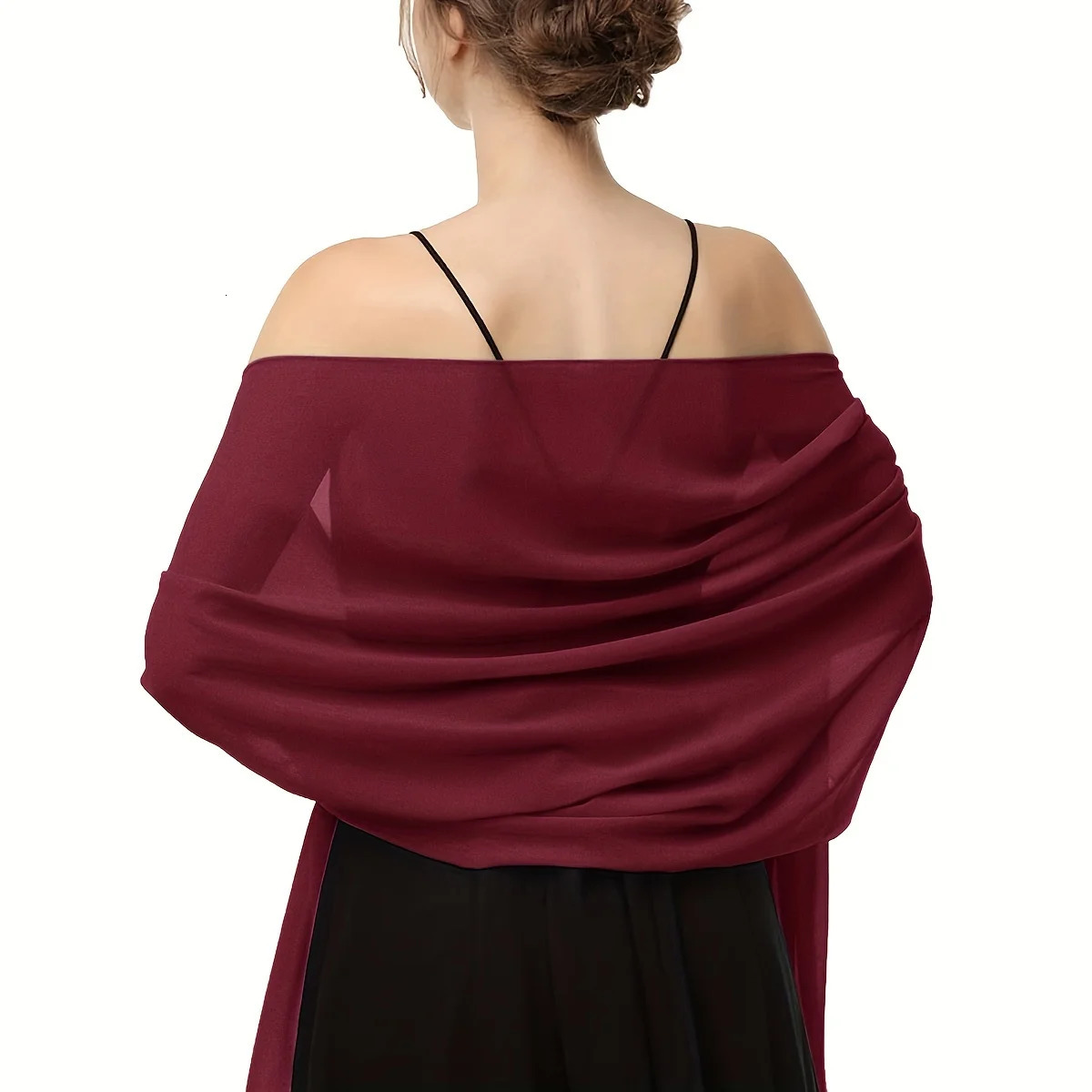 Elegant Bubble Chiffon Shawl Hijab Women Lightweight Shawl and Wrap Female Foulard Perfect for Casual Outings and Evening Events 250514