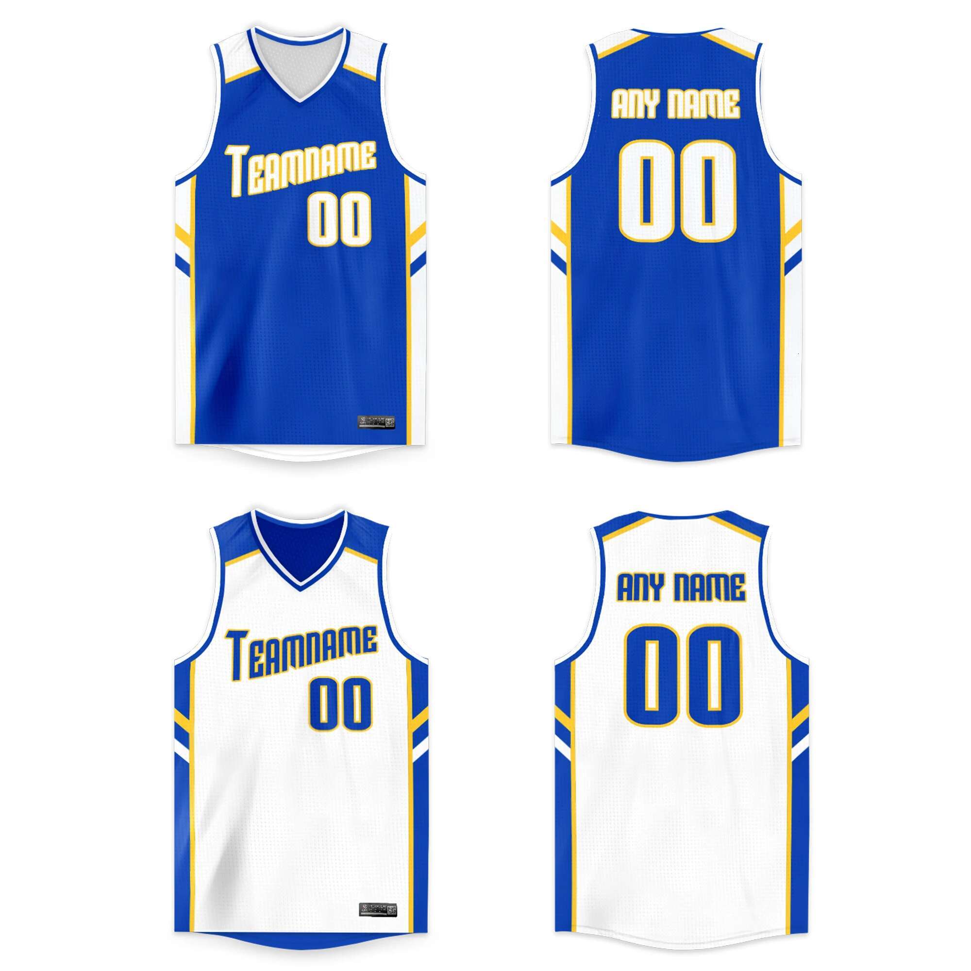 Custom Men Youth Basketball Jerseys Printed Reversible Mesh Performance Athletic Blank Team Uniforms For Sports