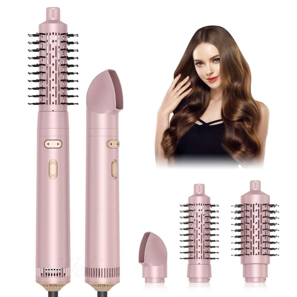 Rotating Hair Brush, 3 in 1 Round Hot Air Spin Set, Volumizer Blow Dryer Brush with 2 Brushes