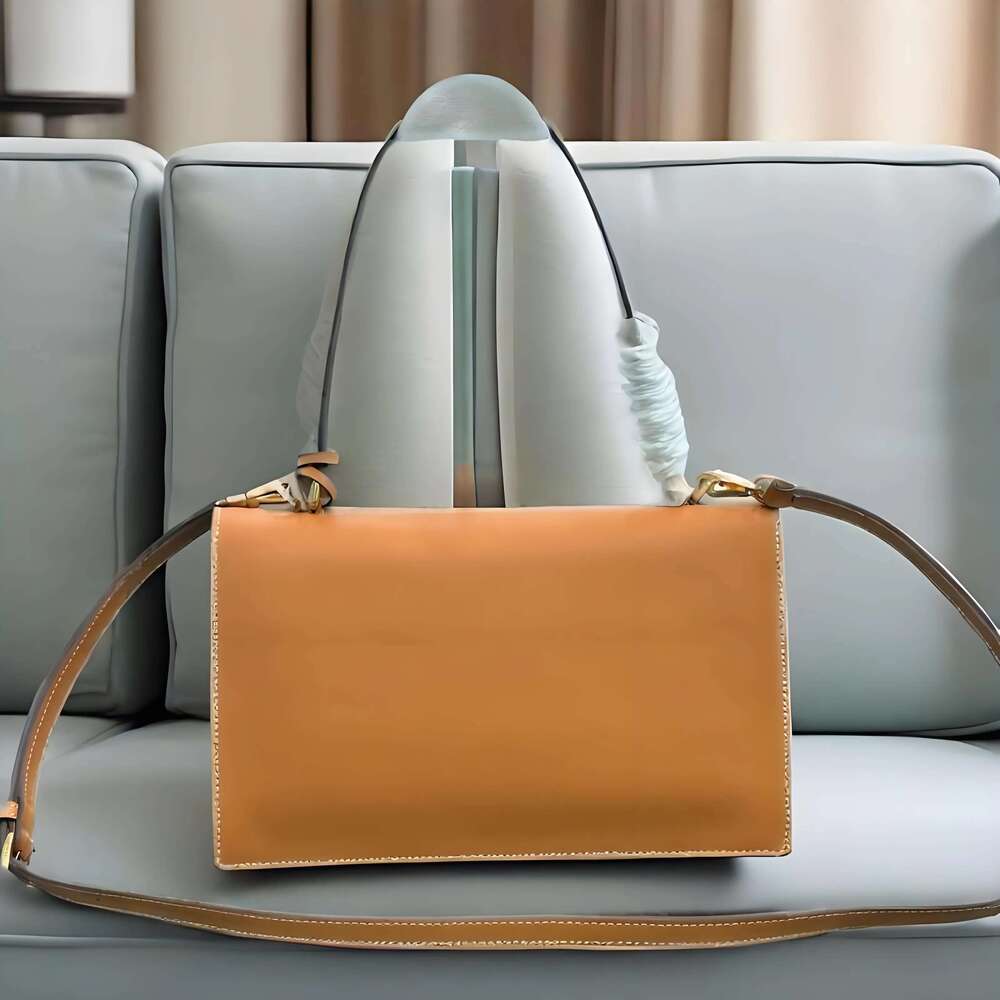 Women shoulder Crossbody Chain Brand Niche Lock Underarm Bag High-end Fashion Genuine Leather Handbag Square Bags