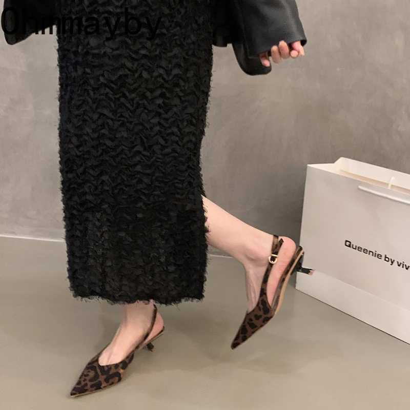 Summer Thick Heel Women Sandals Fashion Leopard Print Shoes Design Style Party Dress Sandals Shoes W250514