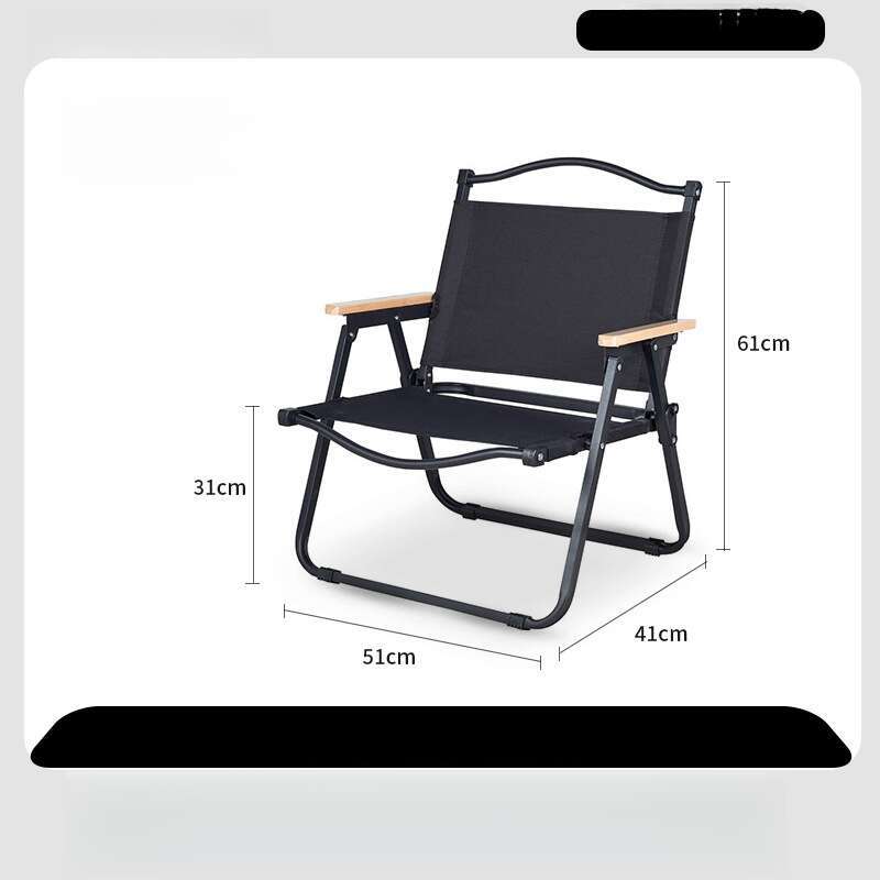 Outdoor portable folding Kemite chair, aluminum alloy table, ultra light backrest seat, camping supplies, beach chair