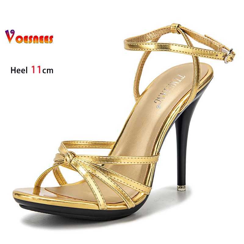 Sexy Female Sandals Women Stilettos 2025 Summer New Fashion 11cm Thin Heel Open Toe Slippers Red High Heels Sandals The Woman W250514
