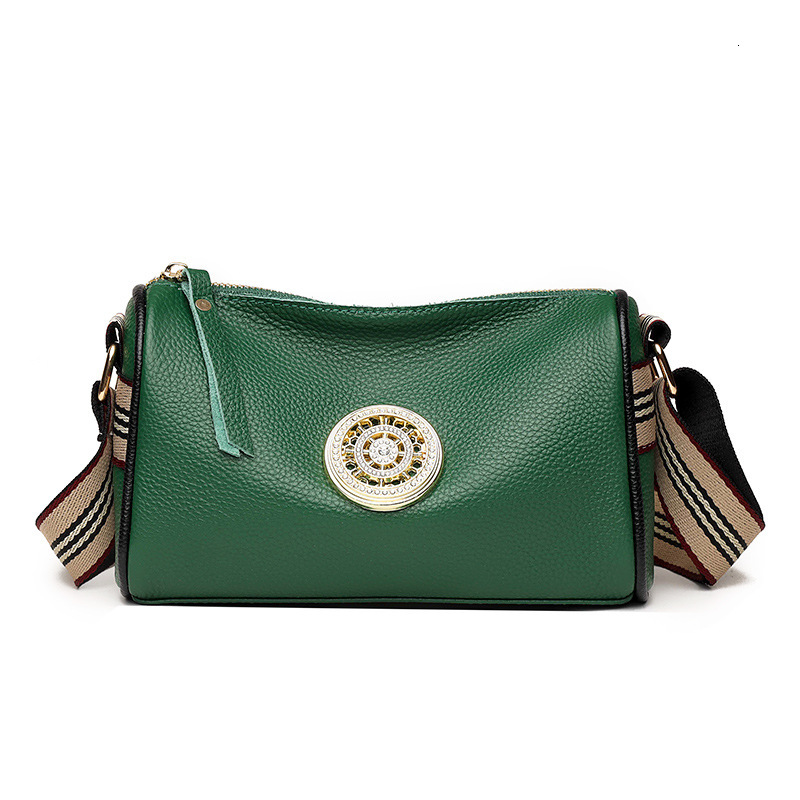Top Quality And High-quality New Free Designer Bag 2025 New Minimalist Women's Large Capacity Sloping Shoulder Cowhide Soft Leather Small Square 
