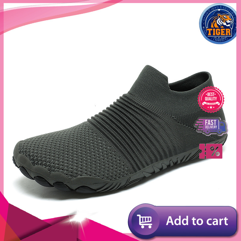 Ddmytiger Casual Wide Barefoot Shoes Non Slip Trail Running Shoe For Mens Fashion Plus Size Sneakers Comfortable Walking Footwear Outdoor