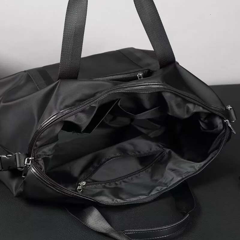 Simple Solid Travel Handbags Oxford Large Capacity Top-Handle Multifunction Men Crossbody Shoulder Bags Laptop Bag