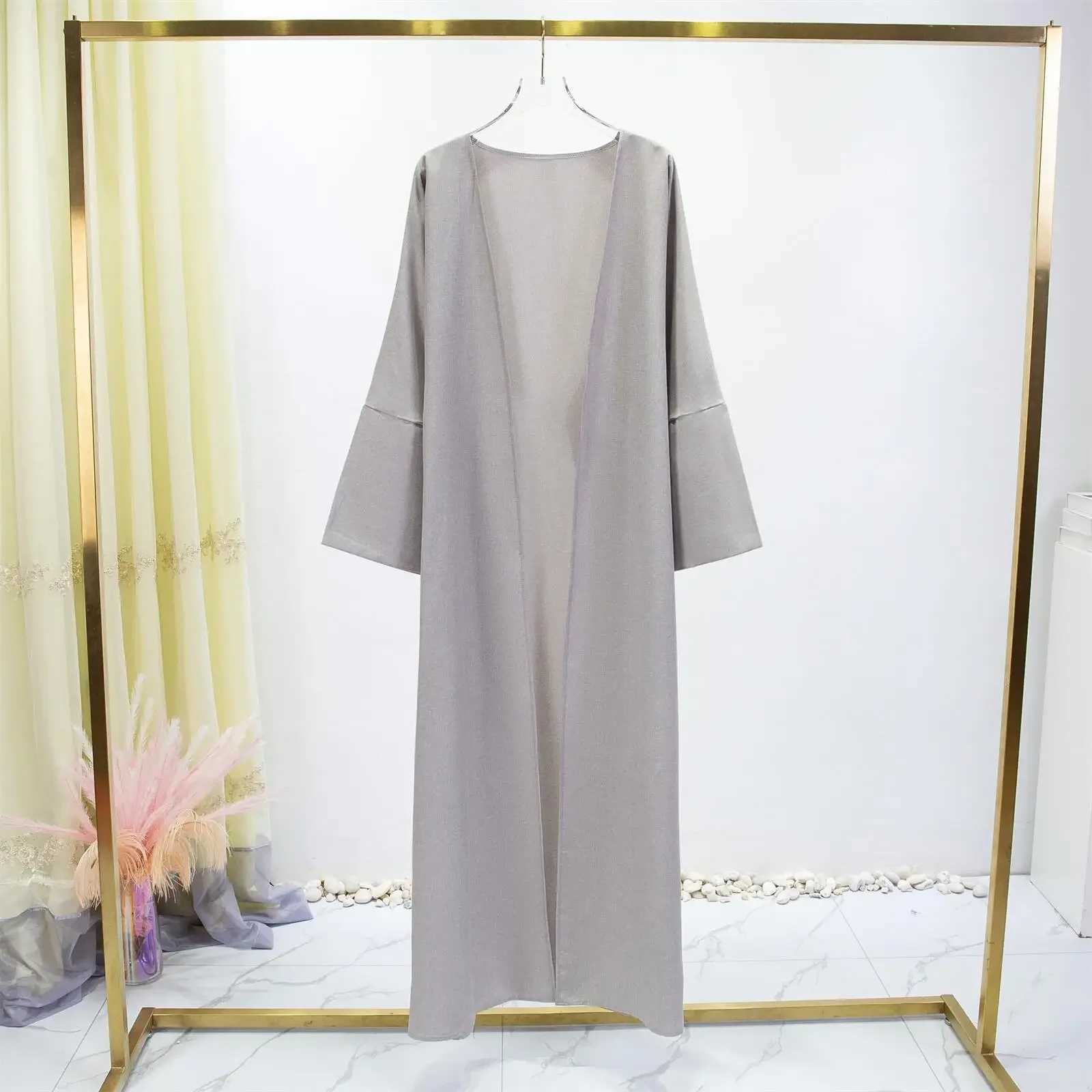 Dubai Modest Women Open Kimono Abaya Dress Women Muslim Long Coat Ka Eid Ramadan Arab Robe Caftan Islam Clothing Femme Gown X250514
