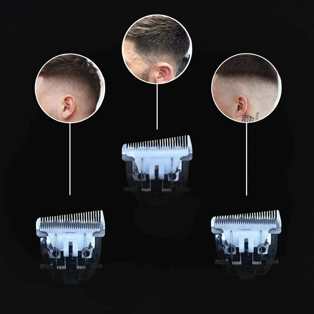 Electric Clipper Unique Shaped Moving Blade Trimmer LCD Display USB Rechargeable For Salon Men Hair Cutting Barber