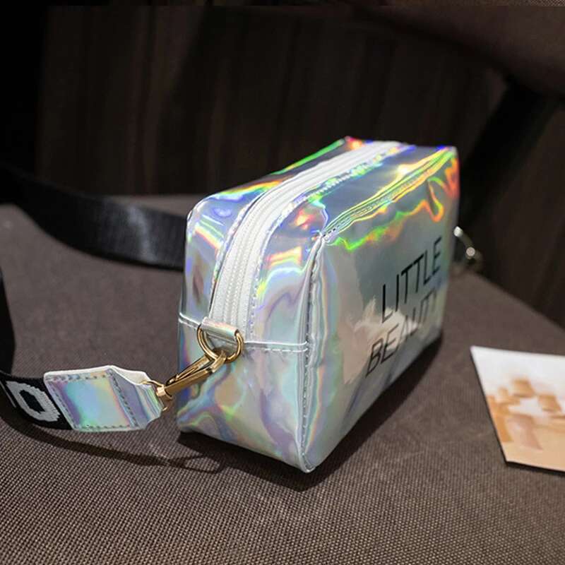 Ladies Messenger Fashion Designer Hologram Small Phone Purse and Handbag For Women Laser Crossbody Shoulder Bag bolsa