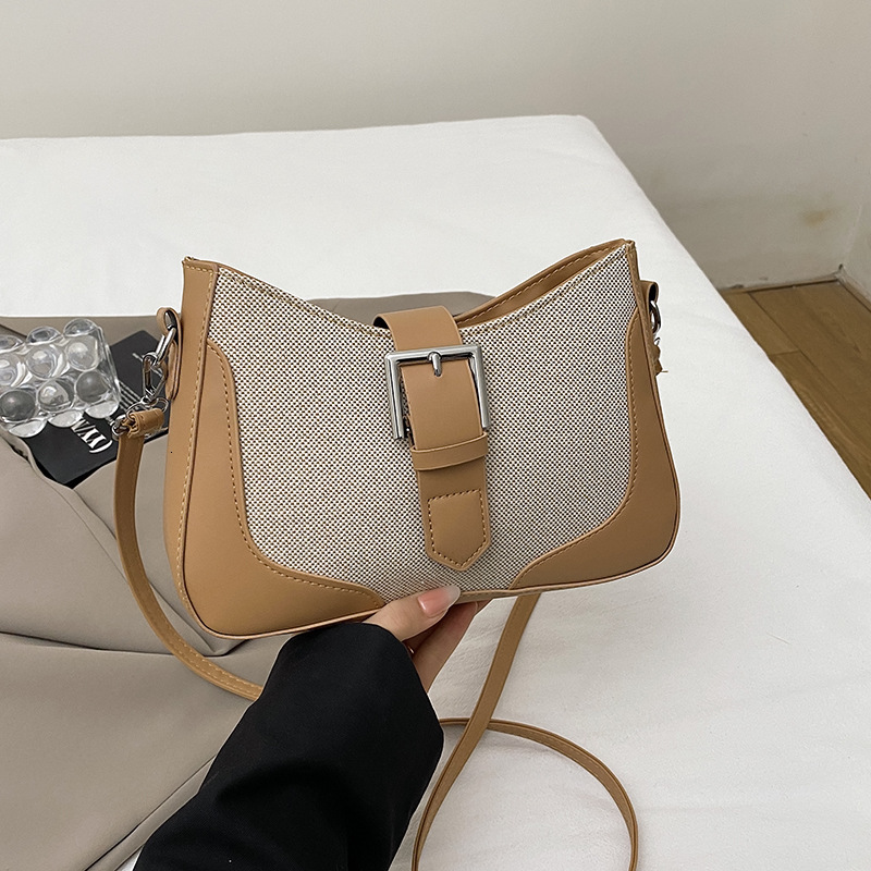 Korean Fashion Contrasting Handheld Small Luxury Bag Square For Women In Spring 2025 New Light Luxury And Stylish Shoulder Bag New Free Delivery Desig