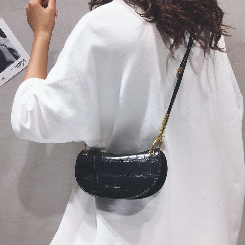 Internet celebrity western-style small for women 2025 new trendy version fashionable stone pattern shoulder ins versatile