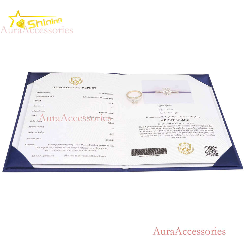 Oval Cut G VVS2 IGI Lab Grown Dias Engagement Ready to Ship Fine Jewelry 14K Solid Yellow Gold Rings with Certificate