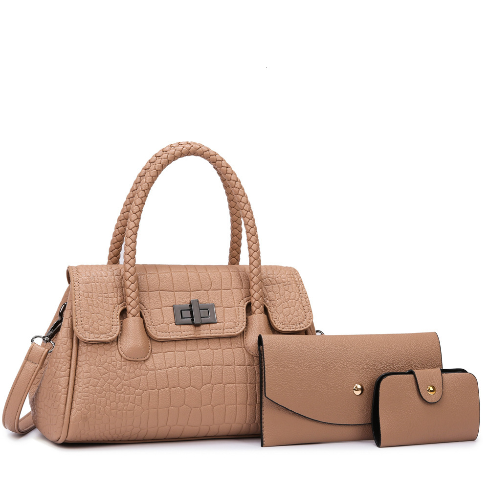 Designer Pack New Korean Edition Middle Aged Bag Texture Western Style Handbag Women S Fashion Embossed Cross Shoulder Free Shipping
