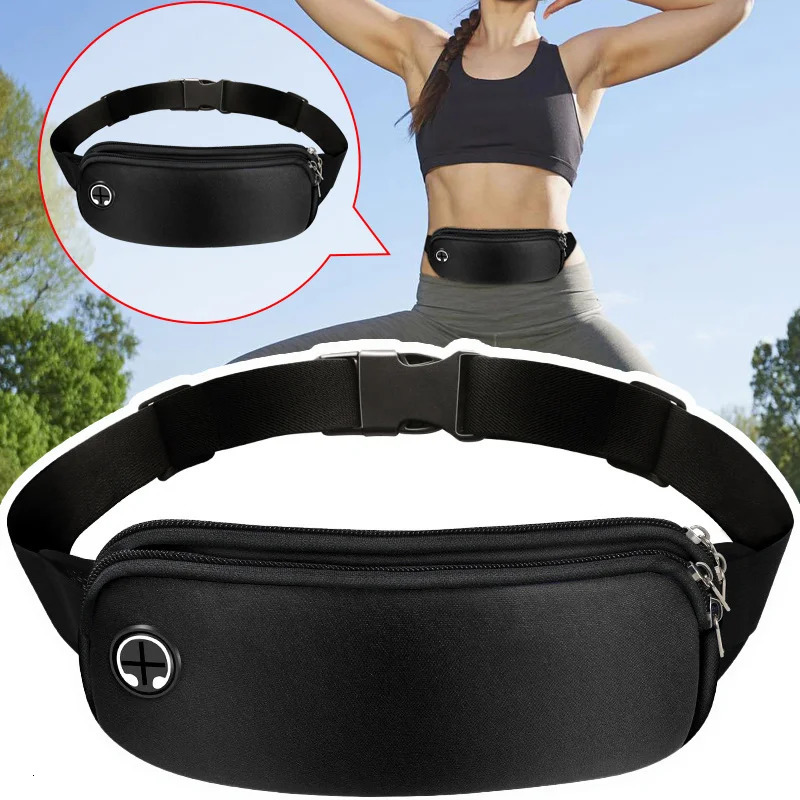 Sports Fanny Pack Women Belt Bag Men Running Waist Mobile Phone Gym Bags Accessories Adjustable Strap 250514