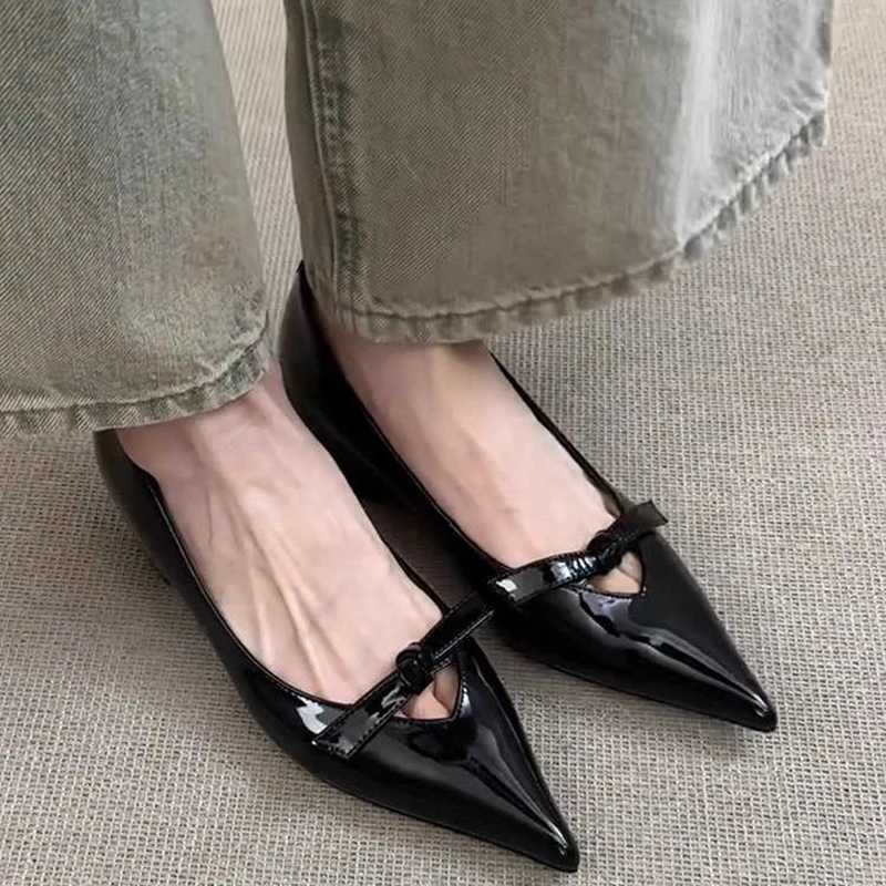Sring Autumn Women Mary Jane Shoes Fashion Butterfly-knot Dress Shoes Ladies Concise Outdoor Slip On Leather Shoes W250514