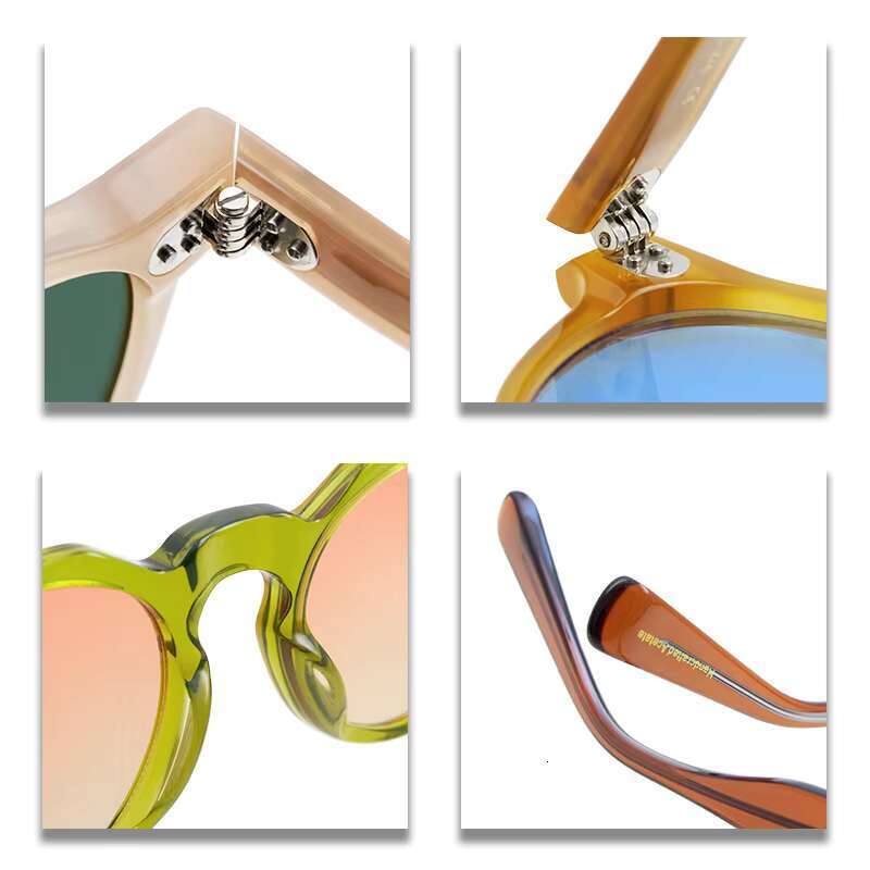 Summer New High Quality Acetate Fiber Frame Men's and Women's Universal Outdoor UV Protection UV400 Sunglasses