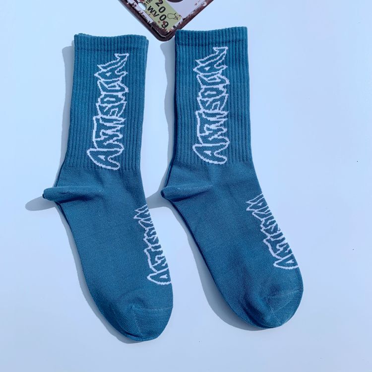 Designer Socks Trendy Ins Men S And Women S Long Haruku Hip Hop Street Mid Tube College Style Skateboarding Socks Sports Socks