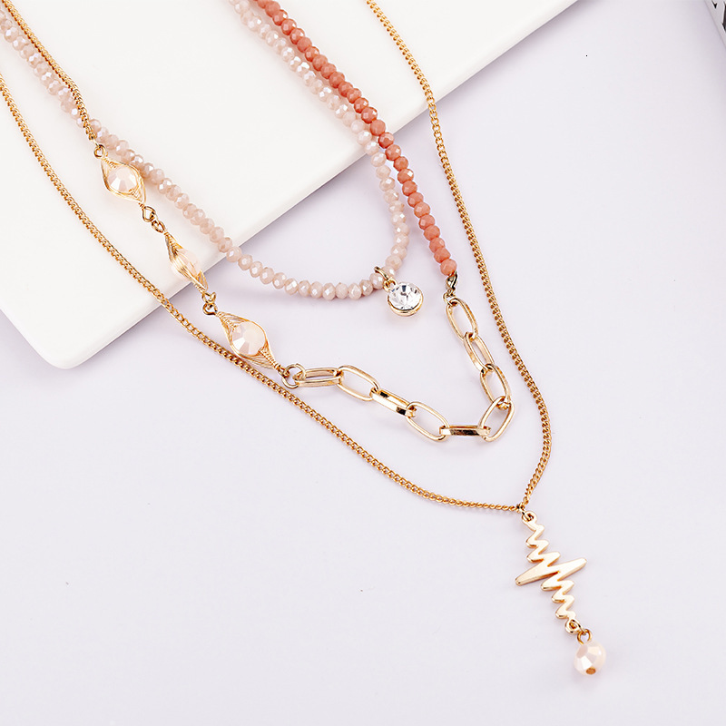 New crystal chain jewelry for direct sale Crystal alloy necklace