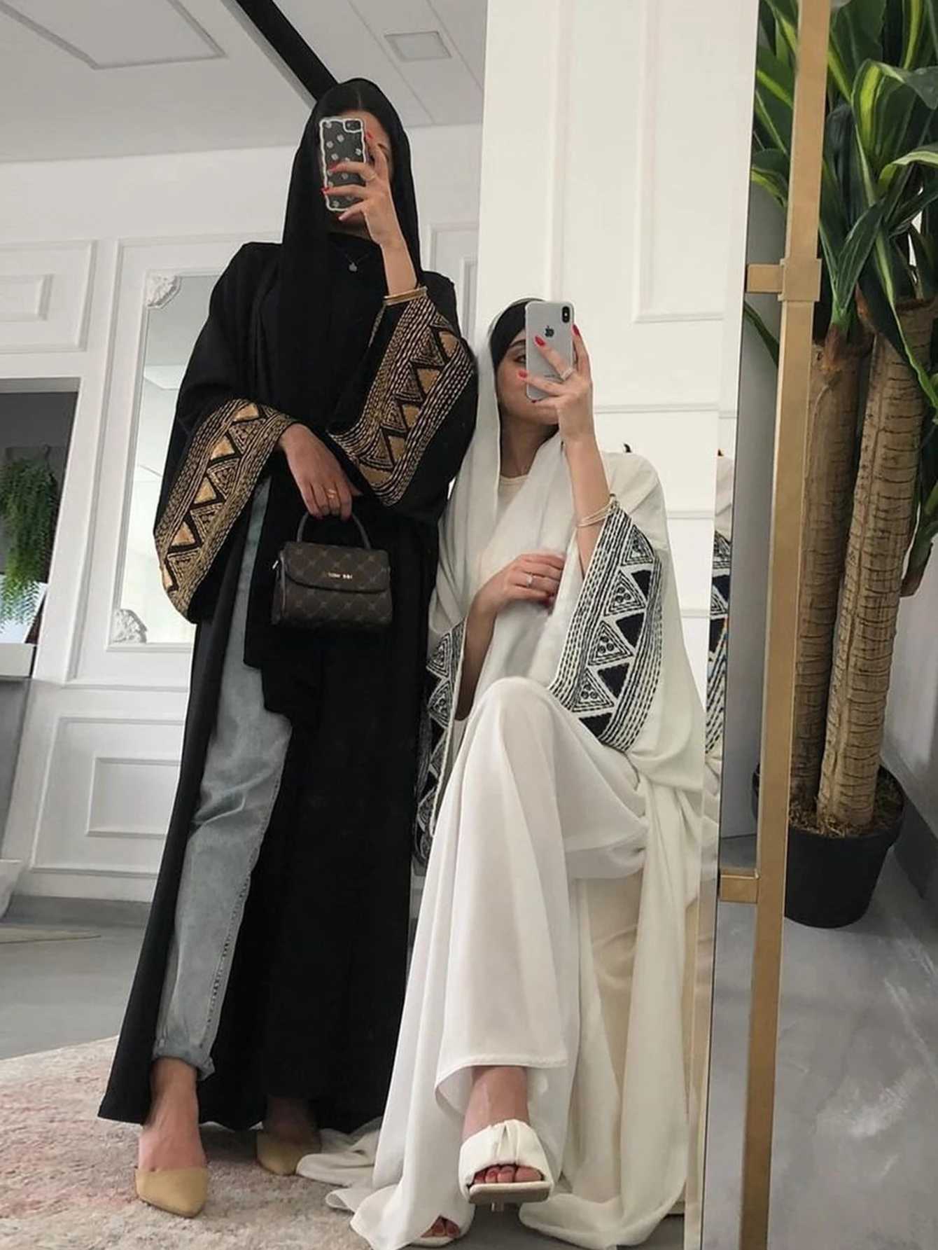 Eid Muslim Ramadan Abaya for Women Embroidery Cardigan Party Dress Dubai Long Robe Morocco Abayas Kaftan Gorgeous Clothes X250514