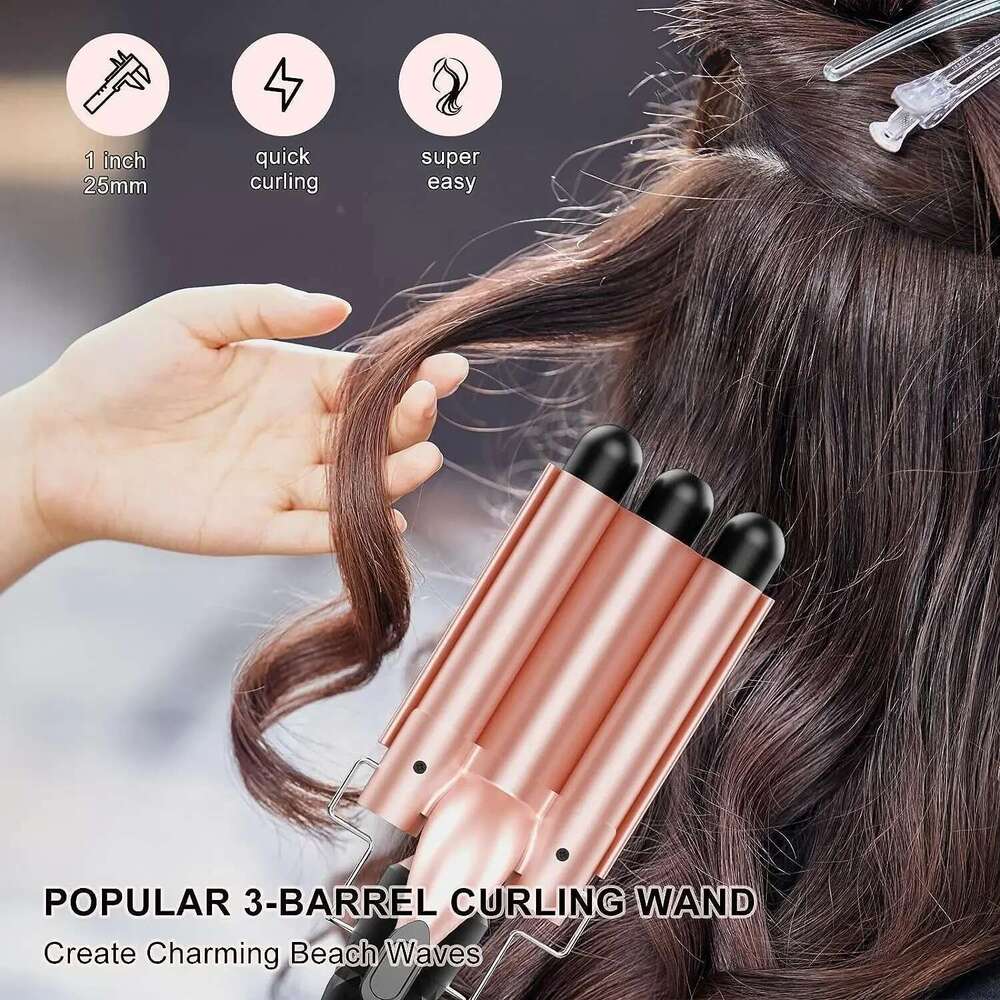Iron 5-in-1 Curler Professional Curling Wand Beach Waves Tools Appliances Suitable For All Hair Types