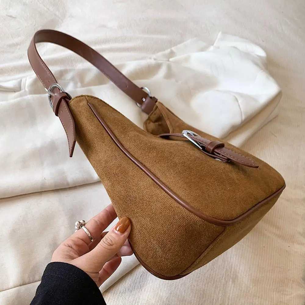 Wen Suede Shoder Bag Adjustable Strap Hobo Bag Crossbody Bag with Zipper Handbag Solid Tote Bag Cmuter Bag for Work Travel Z250514
