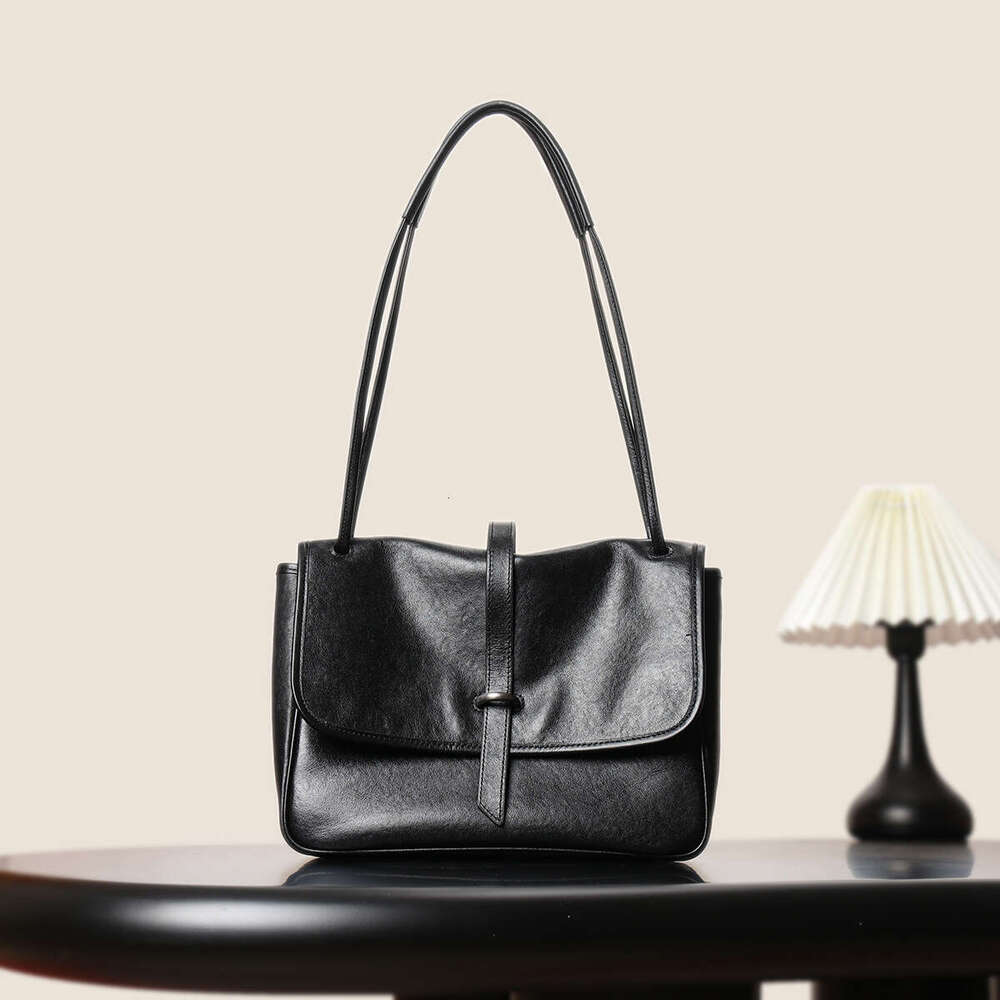 Tote Bag Genuine Leather Women S Handmade Vegetable Tanned Top Layer Cowhide Shoulder Crossbody Tote Bag And Miscellaneous Bag KQ