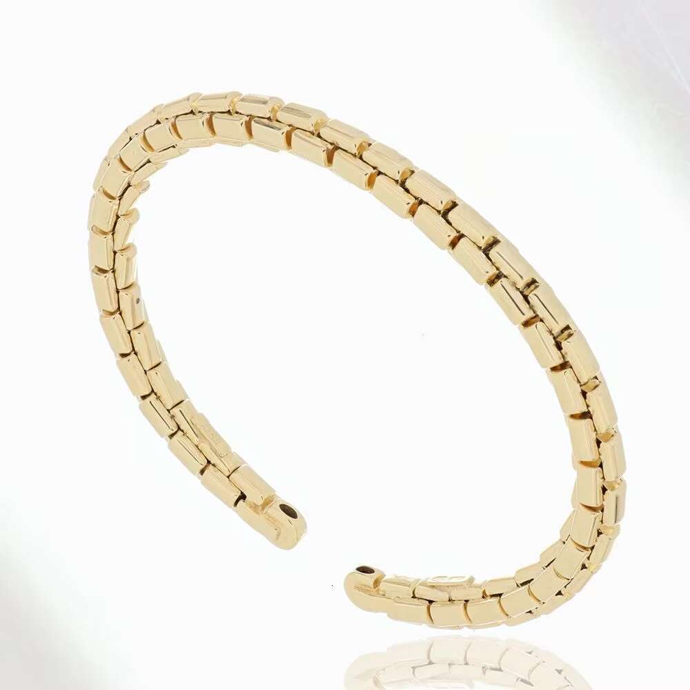 Made in Italy Gold Bracelet Design Box Chain Women's Jewelry Fashion Polish Minimalist Handmade High Quality