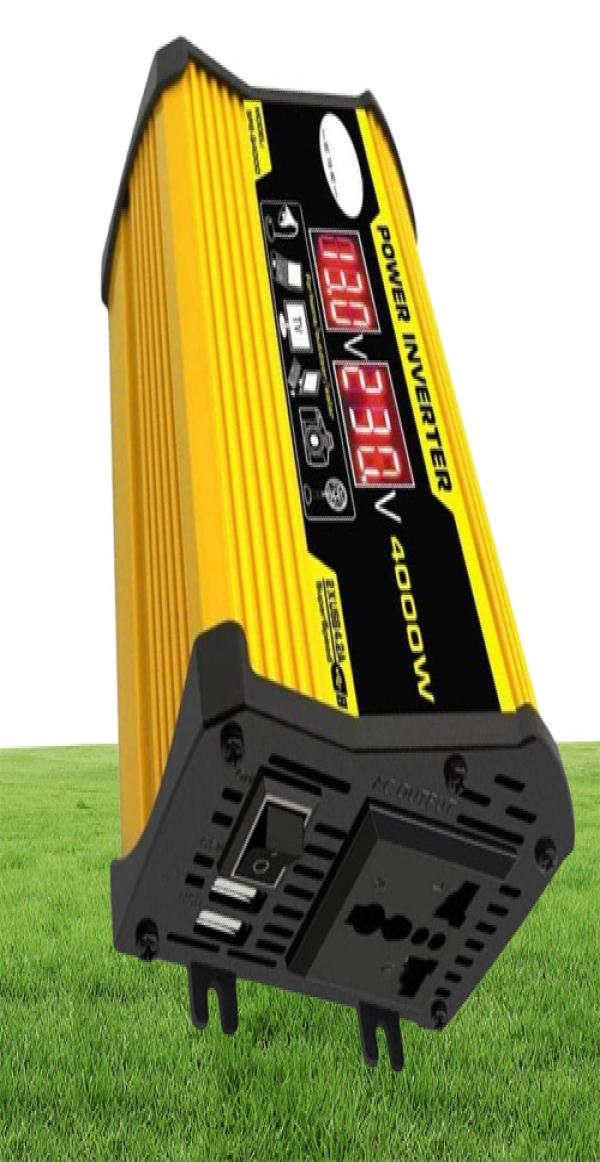 4000W 12V to 220V110V LED Display Car Power Inverter Converter Adapter Dual USB Voltage Transformer Modified Sine Wave19971651