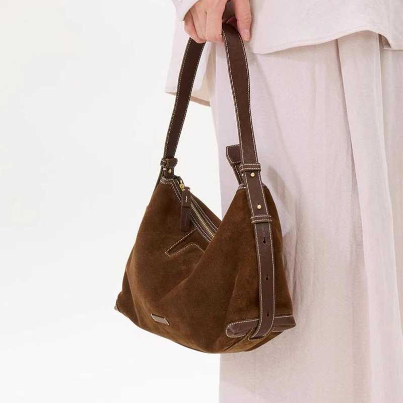 Designer Style Hobo Bag Wens Suede Underarm Bag Cmuter Dumpling Bag Shoder Messenger Bag Versatile Cluh Bag Z250514