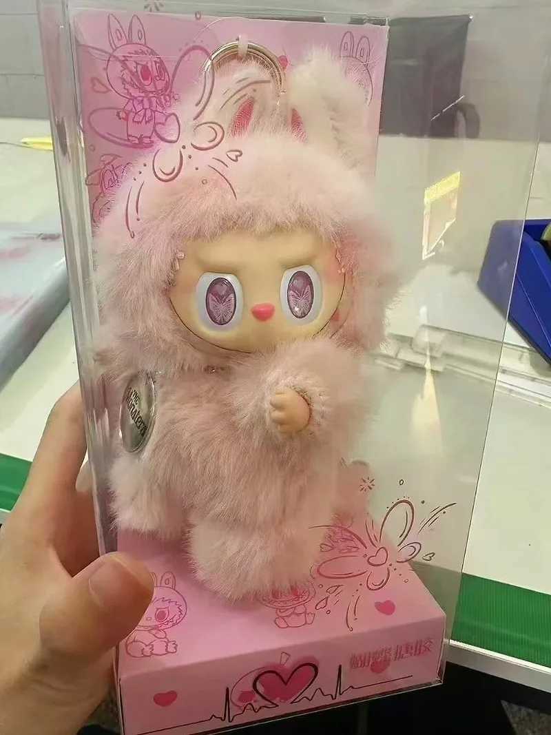 Labubu Pink Angel High Quality Diy Doll Handmade Sewing Blind Box Kawaii Macaron Vinyl Doll Angel In Cloud Figures Pendant GiftsC250514