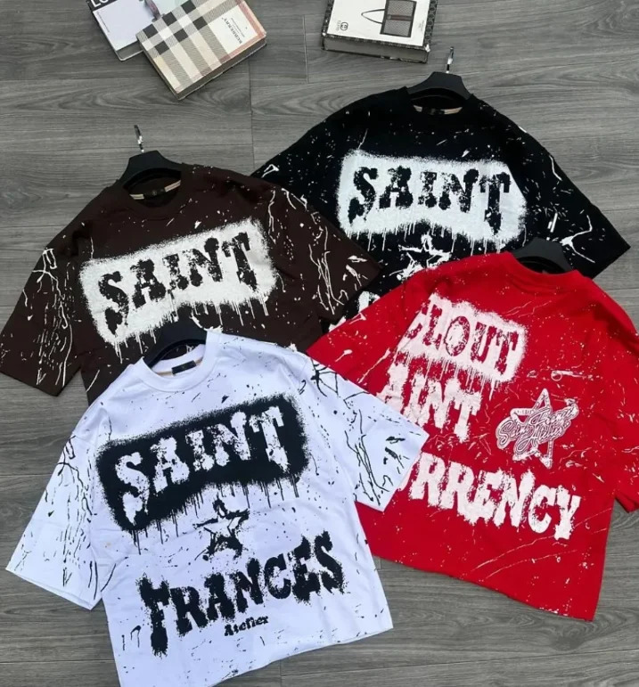 summer men and women shortsleeved round neck Tshirts fashionable style 3D digital printed letter pattern 250514