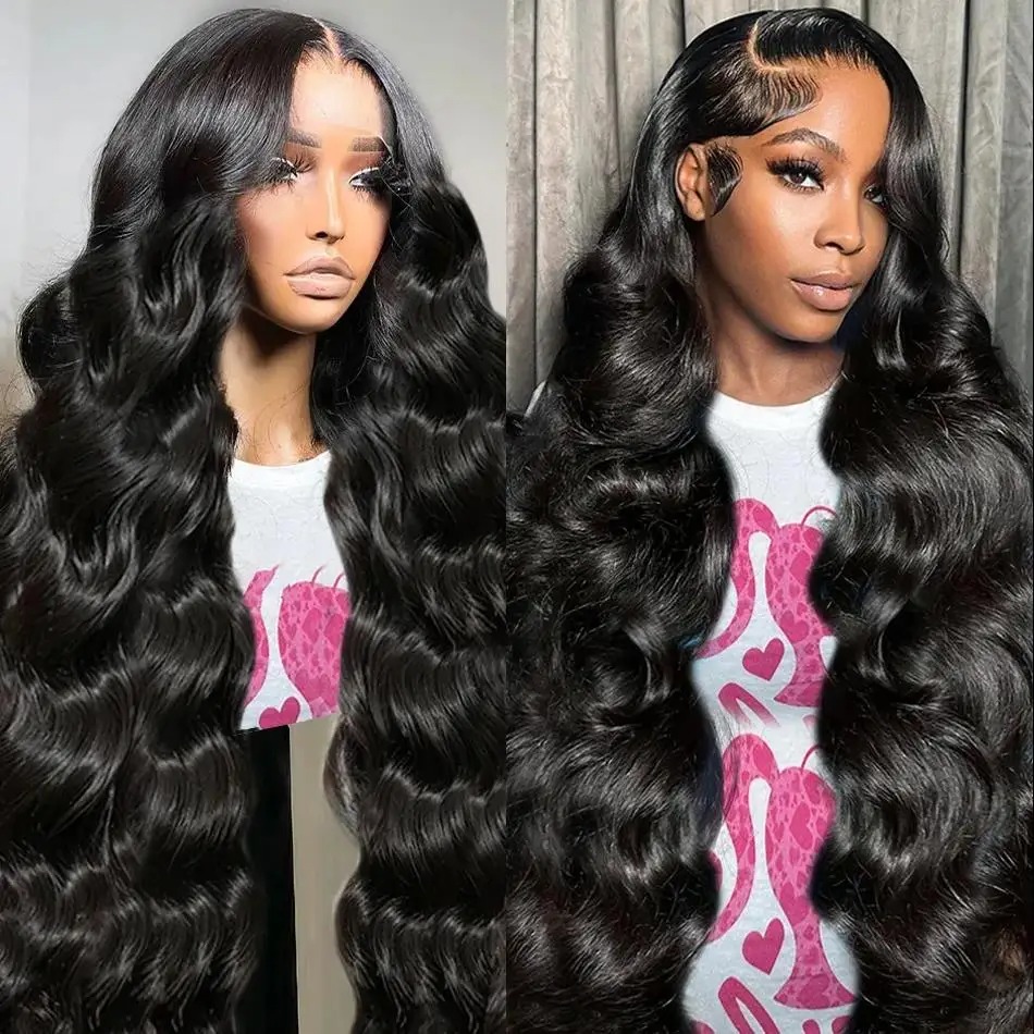 Body Wave Short 250 Density 13x4 Lace Front Human Hair Wig 12 14 16 Inch Black Bob 13x6 Lace Frontal Wig Synthetic Front wigs HD Brazilian Water Wave
