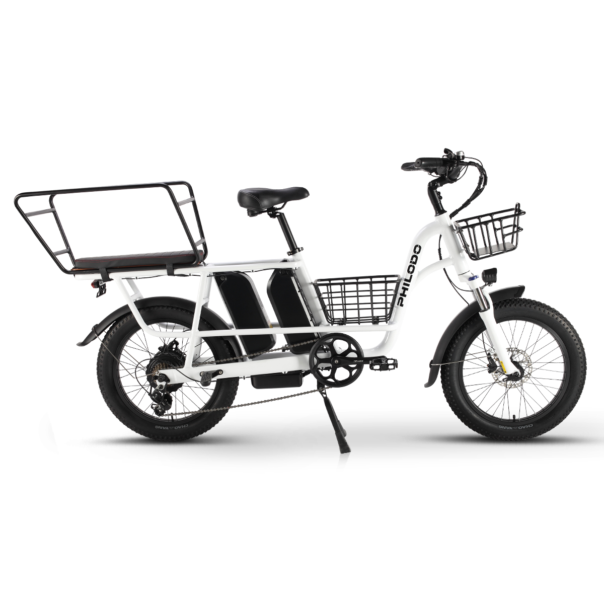 EU Direct TRAVELLER Cargo bike 20inch 750W Motor Electric Bicycle with Removable 48V Single battery 17.5AN OR Dual battery 35AH Lithium-Ion Battery Ad