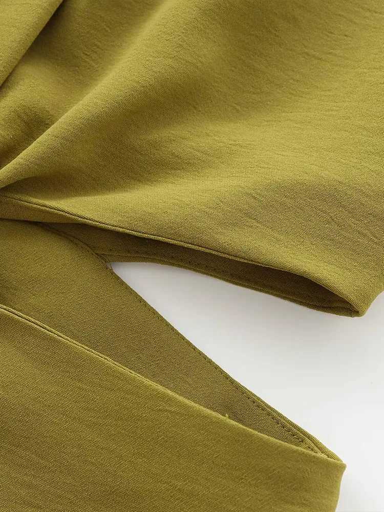2024 Womens Autumn and Winter New Arrivals Fashion Temperament Open Design Buckle Decoration Sleeveless Long DressXJ250514