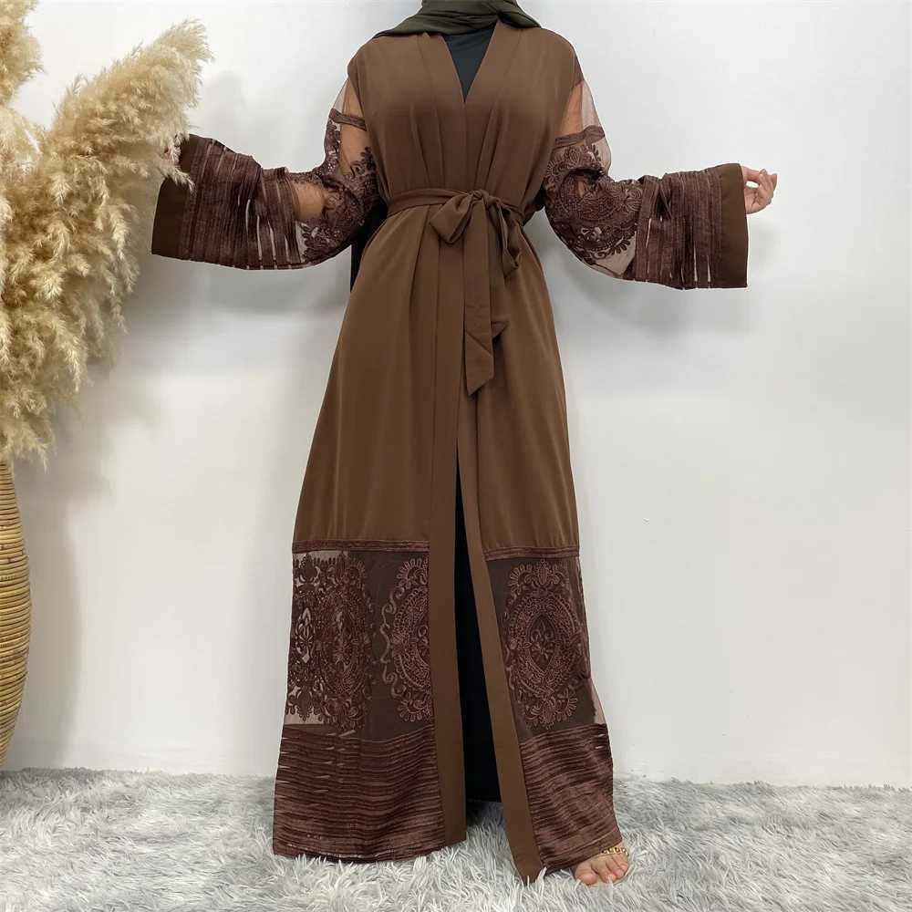 New Ramadan Eid Mubarak Abaya Dubai Femme Luxury Gold Rhinestones Muslim Dress Abayas Women Kaftan Islamic African Dashiki X250514