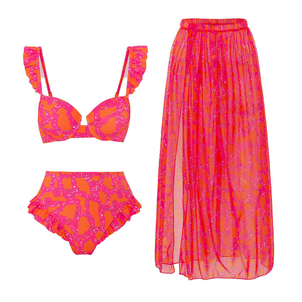 New split three piece bikini swimsuit women's hot selling item ka h k 2025 new casual versatile fashion clothing