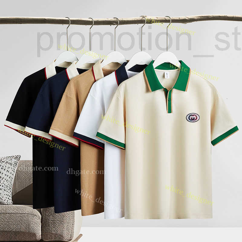 polo shirt mens designer polo tops Letter polos embroidery shirt clothing sleeved large tees printing polos summer casual short sleeve Asian size S-3XL