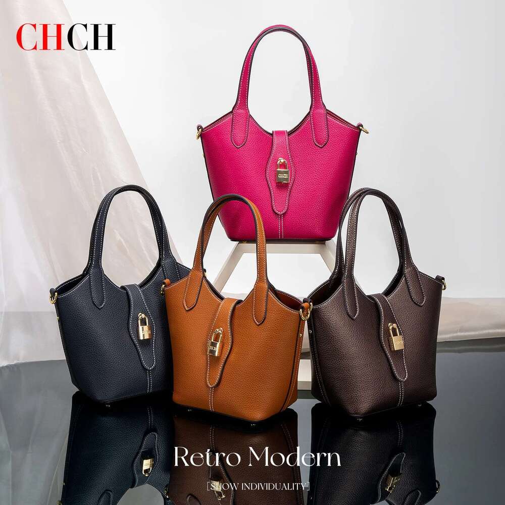 CHCH Autumn New Collection Simple Women's Vegetable Basket Handbag 250513