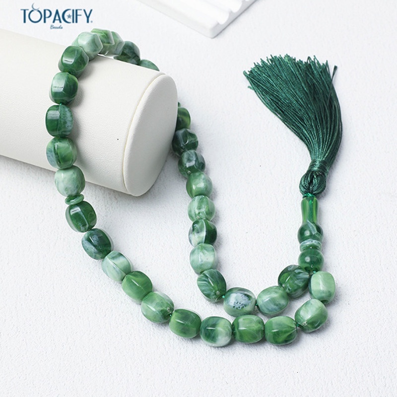 Handheld counting bracelet with 99 Muslim 12 centimeter Palestinian beads, Islamic prayer beads