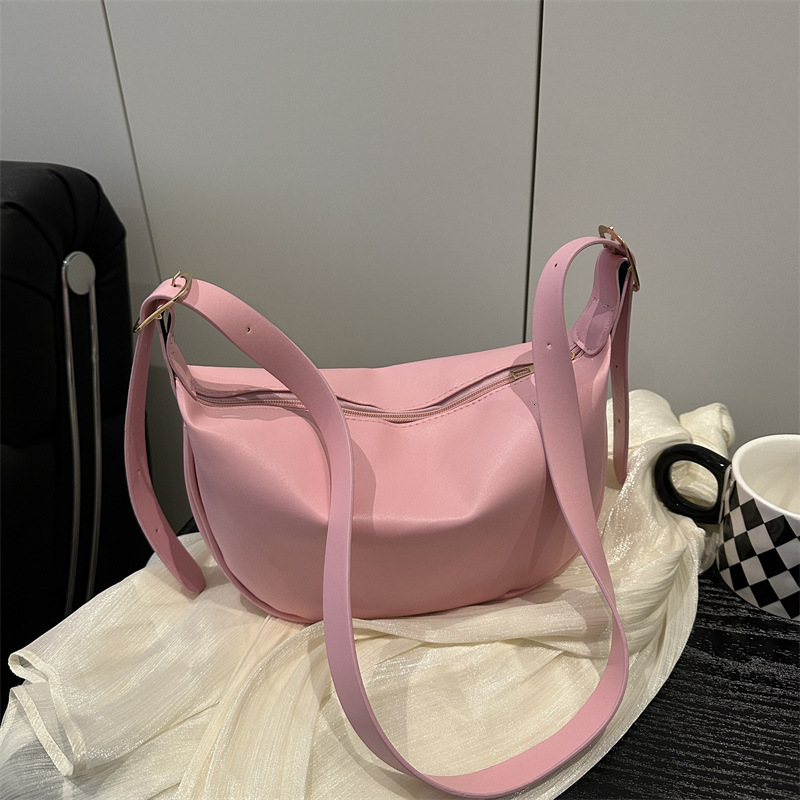 Solid Color For Women 2025 New Free Delivery Designer Bag New Model Internet Celebrity Simple Single Shoulder Underarm Soft PU Luxury Bag Crossbody Ba