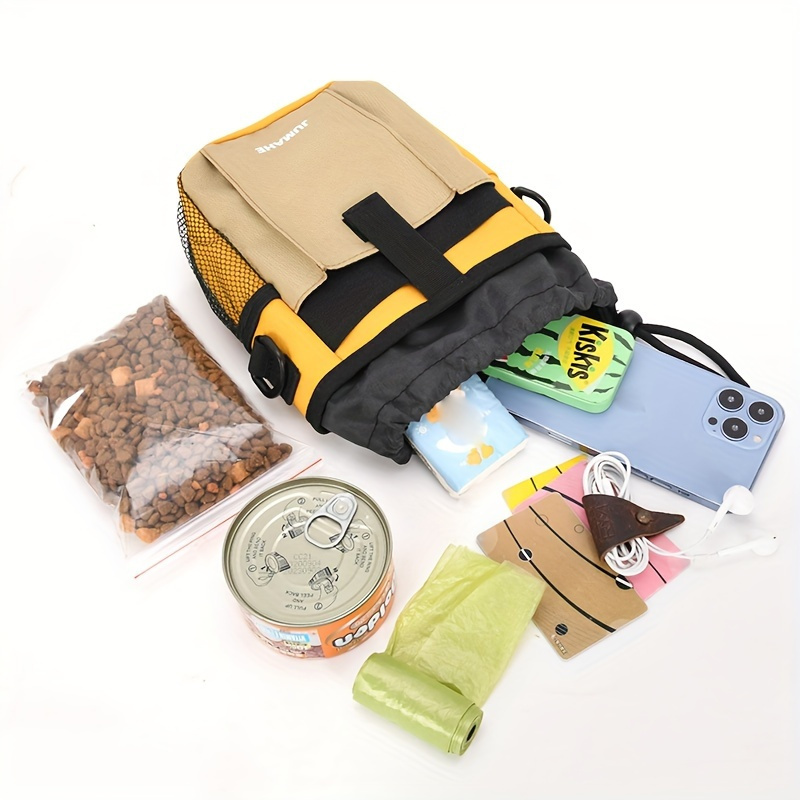 Dog Treat Pouch, Waist Belt Clip for Hands-Free Training, Magnetic Closure, Dog Training and Behavior Aids, Three Ways to Wear | 924