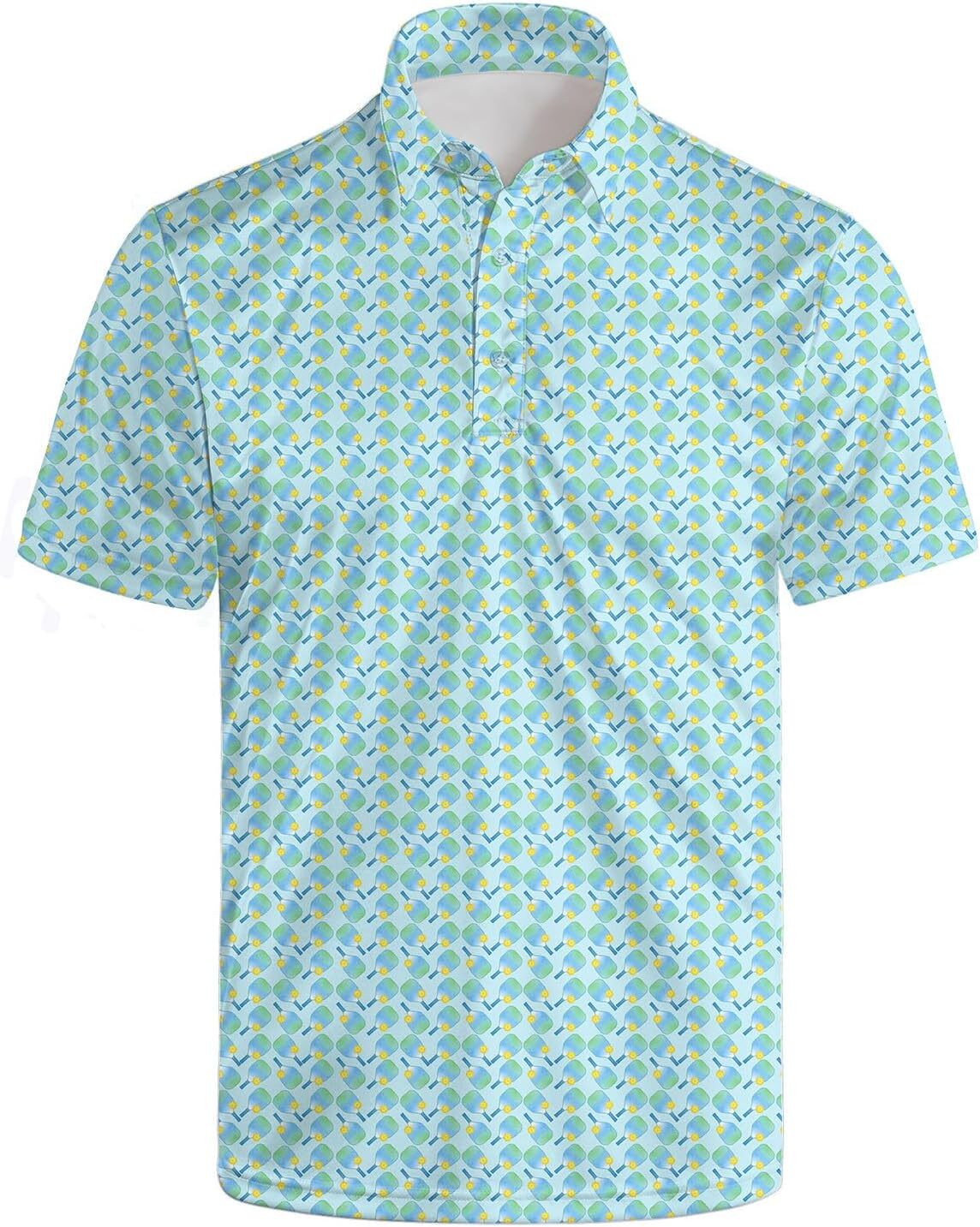Mens Polo shirt Golf Shirts for Men Funny Golf Polo Shirts Short Sleeve Polo Shirts Moisture Wicking Performance Golf Outfits fashion