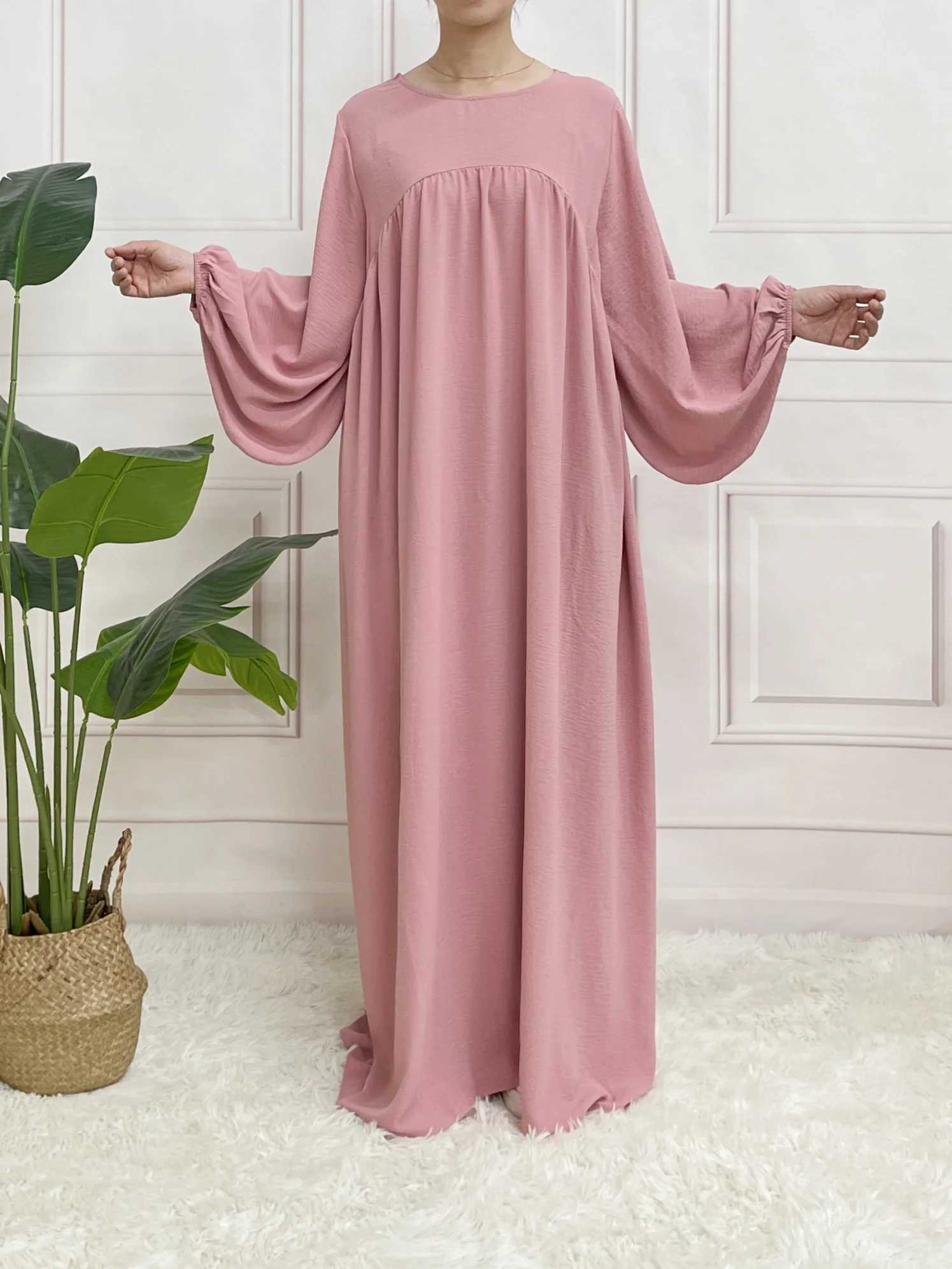Ballslve Abaya Modesty LongSlve Cute Dress Muslim Soft Summer For Women X250514