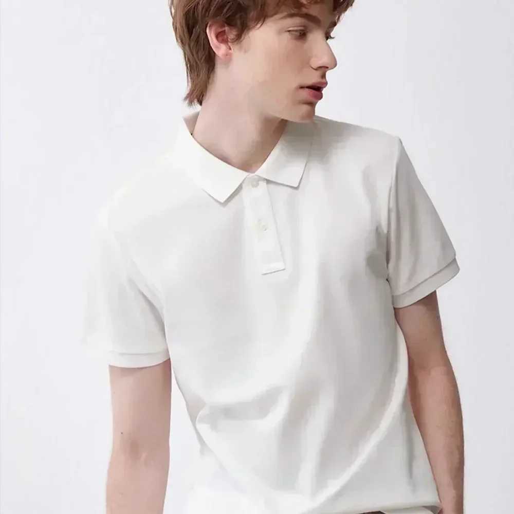 Manfinity Mode Mens Short Slve Polo Shirt Minimst And Fashionable Suitable For Summer Strt printing sports style polo X2505141