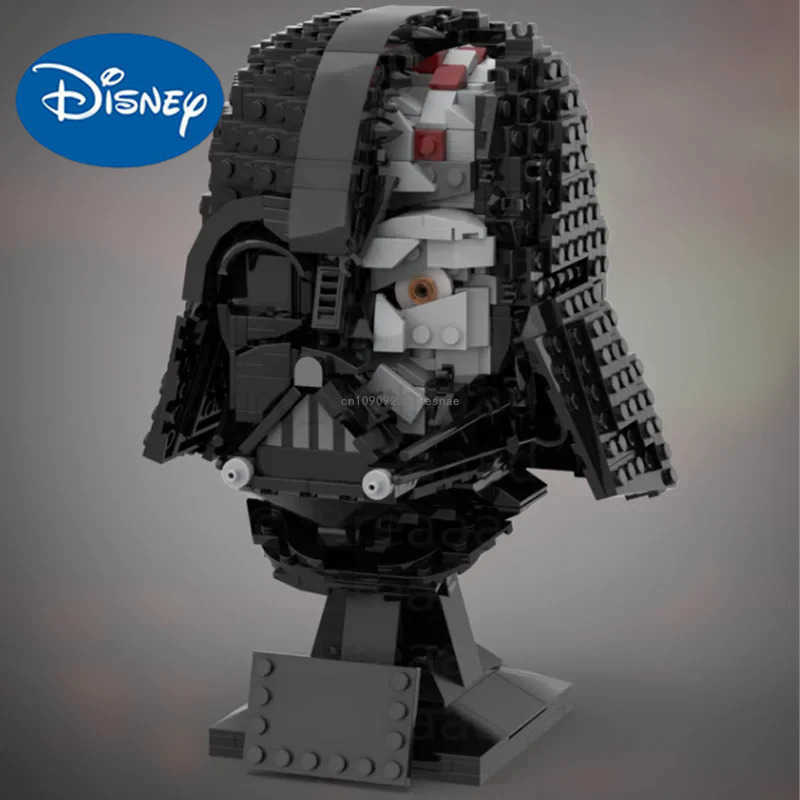 979pcs Star Battle Damaged Vader Helmets Model Building Blocks Bricks Education Assembly for Kids Christmas Gifts Moc-75304 toys W250514