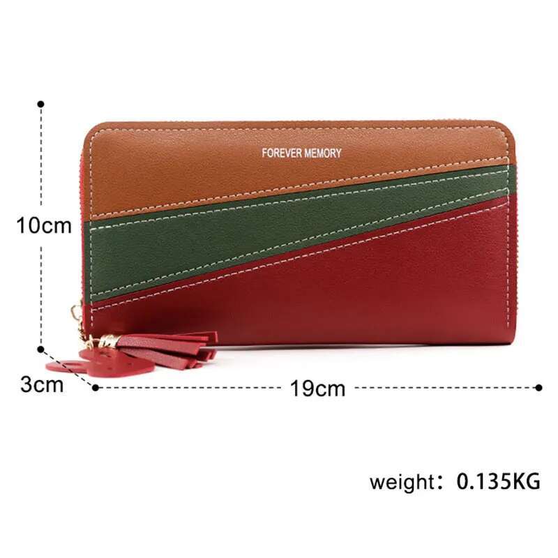 New Long Women Wallets Cute Fashion Multifunctional Clutch Female Wallet Card Holder PU Leather Women's Purses
