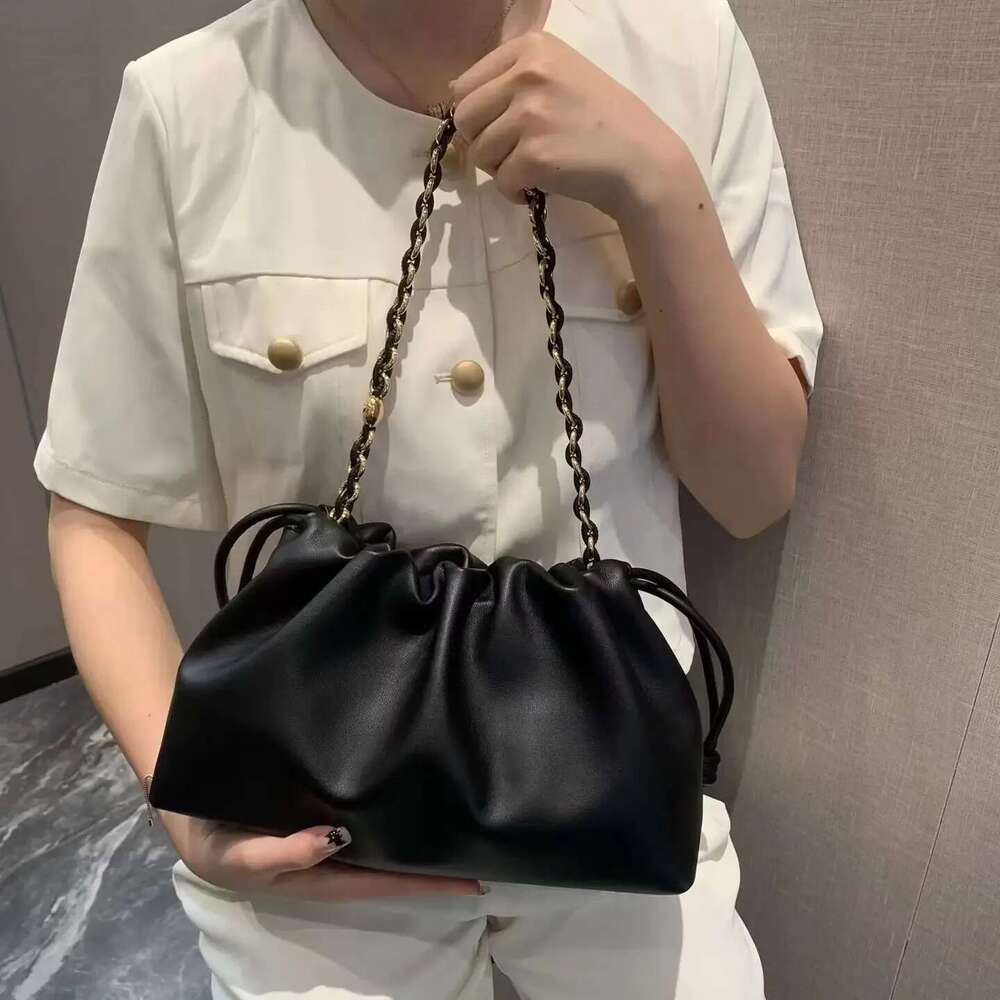 Brand Designer Fashion High-Grade Texture Leather Cloud Bag Ladies High Quality Cowhide Shoulder Crossbody Bags