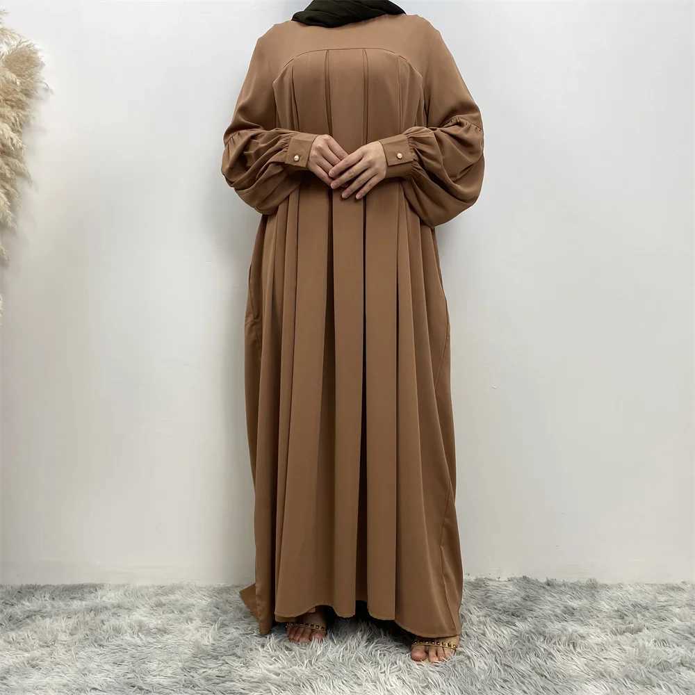 Shimmer Abayas Bishop Slves Muslim Woman Clothing Maxi Dresses Loose Dubai Turkish Modest Outfits Casual Islam Ramadan Eid X250514