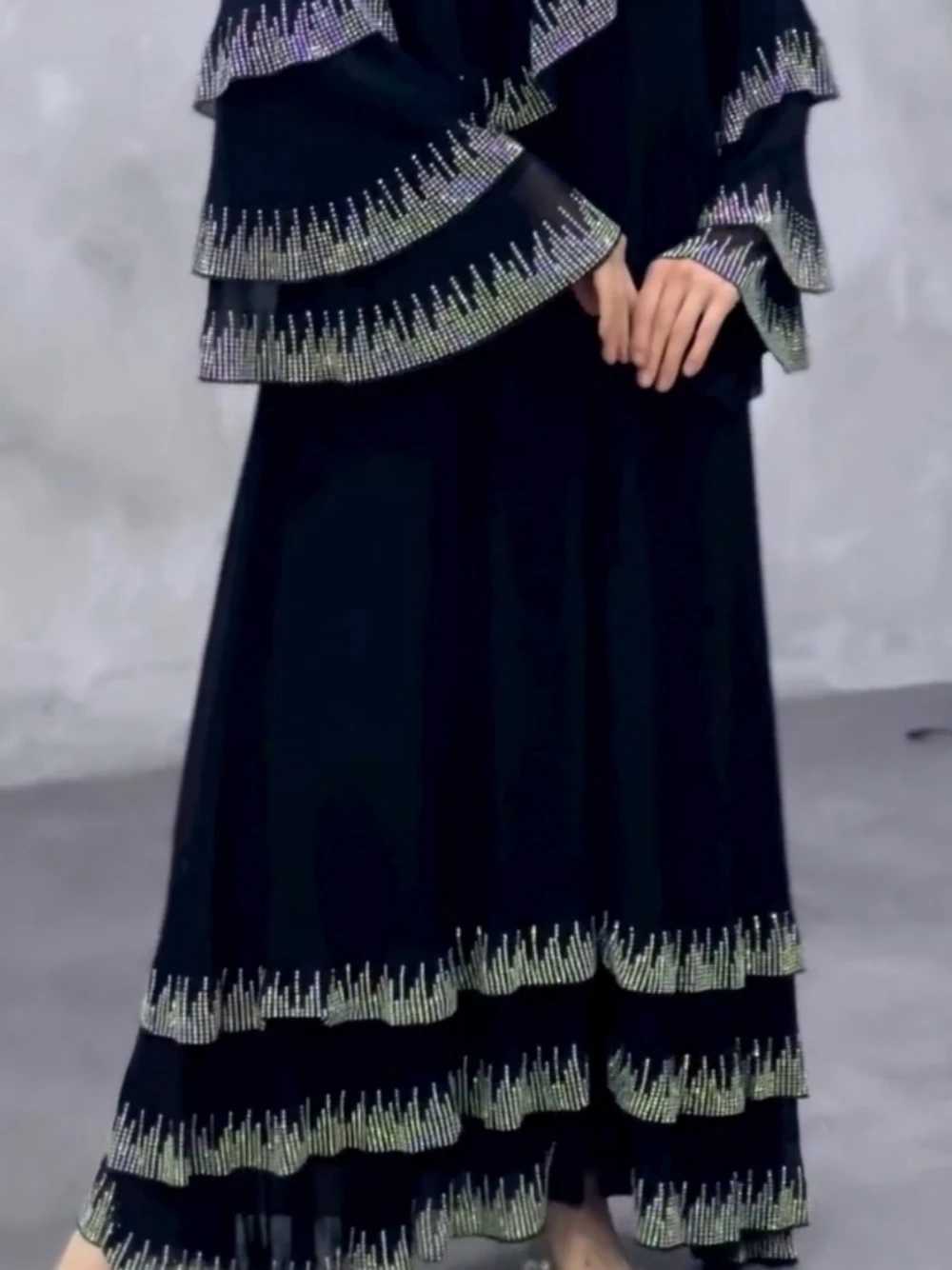 Black Modest the Middle East Evening Dress Charming Crystals A Line Plus Size Cocktail Party Wear Customized Arabic Women Robe X250514