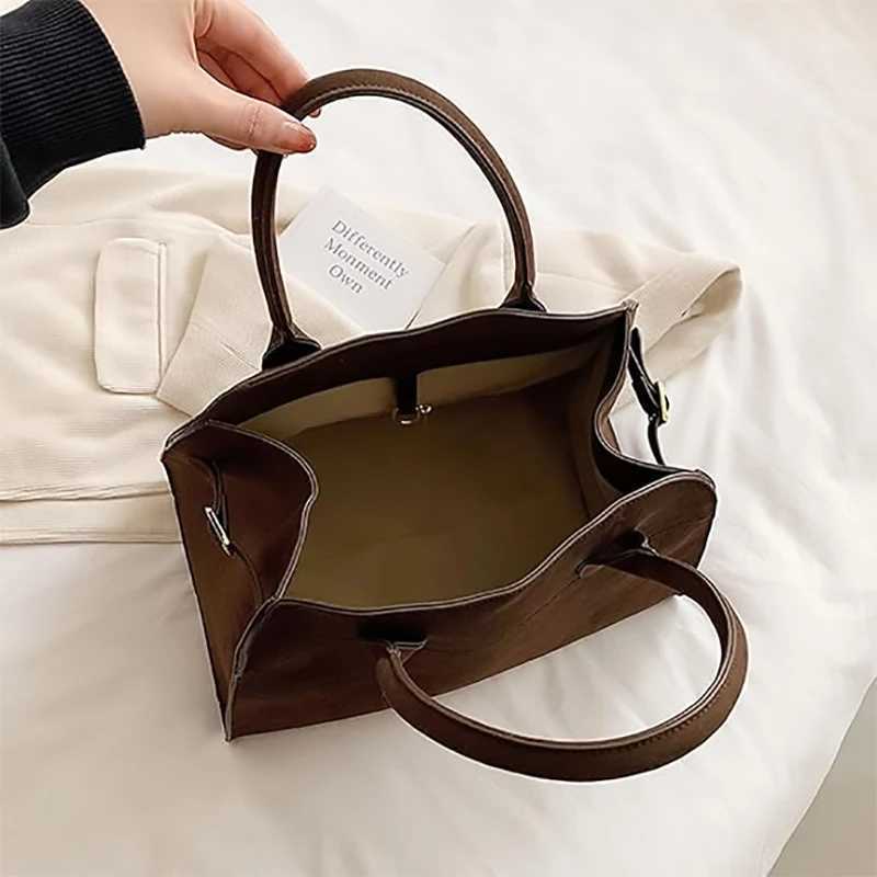 Suede Tote Bag for Wen Wens Suede Purse Vintage Top Handle Bag Women Shoder Sahel Work Leather Bag Z250514